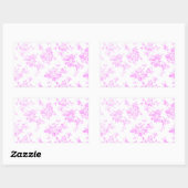 Lila lavendel rozen Elegant Bloemig Rechthoekige Sticker (Vel)