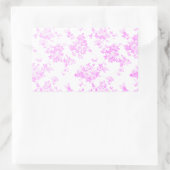 Lila lavendel  rozen Elegant Bloemig Rechthoekige Sticker (Tas)