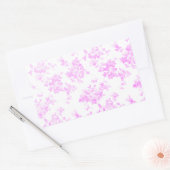 Lila lavendel rozen Elegant Bloemig Rechthoekige Sticker (Envelop)