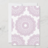 Lila lavendelgroen genderneutraal Baby shower Kaart (Achterkant)