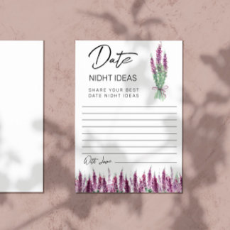 Lila Lavender Datum ideeën Papierblad