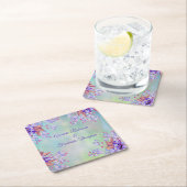 Lila lavender Flower Wedding Kartonnen Onderzetters (Insitu)