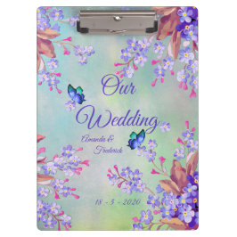 Lila lavender Flower Wedding Klembord