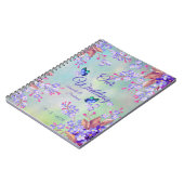 Lila lavender Flower Wedding Notitieboek (Linkerzijde)