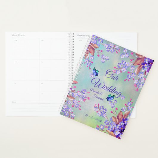 Lila lavender Flower Wedding Planner (Display)