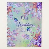 Lila lavender Flower Wedding Planner (Voorkant)