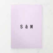 Lila lavender Gamer Formulier minimaal dat we doen Drieluik Kaart (Cover)