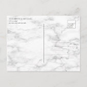 Lila lavender Gold geometric Delay The Date Aankondigingskaart (Achterkant)