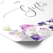 Lila lavender Kaarten en cadeautjes Poster (Hoek)