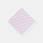 Lila lavender Kleur Diagonaal gestreept huwelijk Servet (Hoek)
