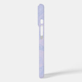 Lila Lavender Marble Elegant Monogram Naam Case-Mate iPhone Case (Achterkant / Links)