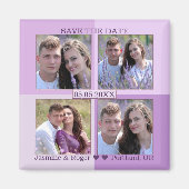 Lila Lavender Uw 4 Foto's sparen de Magnetische Da Magneet (Voorkant)