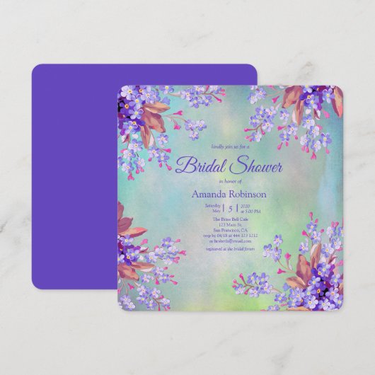 Lila lavenderventiel Vrijgezellenfeest (Voorkant / Achterkant)