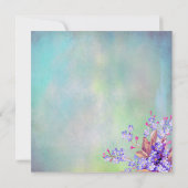 Lila lavenderventiel Vrijgezellenfeest Kaart (Achterkant)