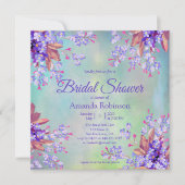 Lila lavenderventiel Vrijgezellenfeest Kaart (Voorkant)