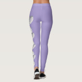 Lila Leggings van de deelstaat Arkansas Flower App (Achterkant)