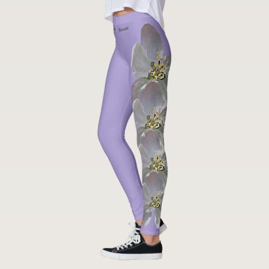 Lila Leggings van de deelstaat Arkansas Flower App (Links)