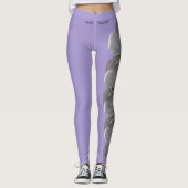 Lila Leggings van de deelstaat Arkansas Flower App (Voorkant)