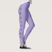 Lila Leggings van de deelstaat Arkansas Flower App (Rechts)