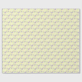 Lila Lemon Wrapping Paper Cadeaupapier (Vlak)