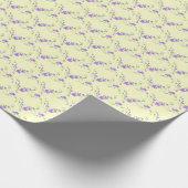 Lila Lemon Wrapping Paper Cadeaupapier (Hoek)
