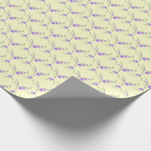 Lila Lemon Wrapping Paper Cadeaupapier (Hoek)