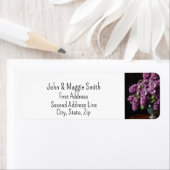 Lila lentebloemen bloementuin kunst etiket (Insitu)