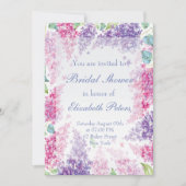 Lila lentevloerbloem-bloesem-Vrijgezellenfeest Kaart (Voorkant)