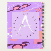 Lila letter A Abstract Planner (Achterkant)