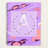 Lila letter A Abstract Planner (Voorkant)