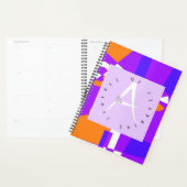 Lila letter A Geometrisch Planner (Display)