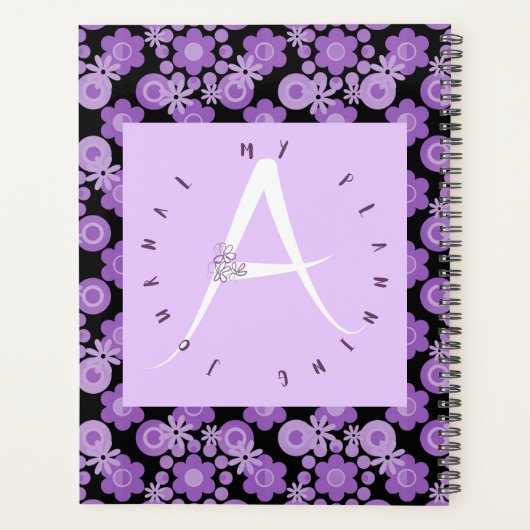 Lila letter A Planner (Achterkant)