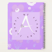 Lila letter A weide Planner (Achterkant)