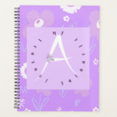 Lila letter A weide Planner (Voorkant)