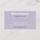 Lila lichaamsgewrichtspijn visitekaartje (Achterkant)