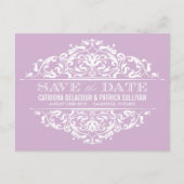 LILA  LIJST BEWAREN DE DATUM BRIEFKAART (Voorkant)