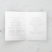 Lila Lila Wildflower gevouwen bruiloft Programma (Binnen)