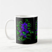 lila Lilie Blume Koffiemok (Links)