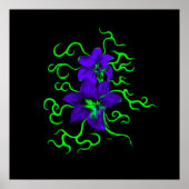 lila Lilie Blume Poster (Voorkant)