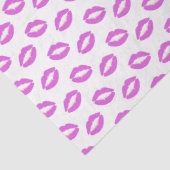 Lila lipstick Kisses Tissuepapier (Detail)