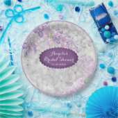 Lila Loveliness Scalloped Violet Papieren Bordje (Feest)