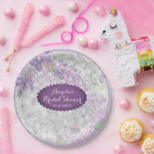 Lila Loveliness Scalloped Violet Papieren Bordje (Feest)