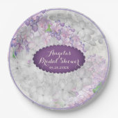Lila Loveliness Scalloped Violet Papieren Bordje (Voorkant)