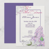 Lila Loveliness Vrijgezellenfeest Kaart (Voorkant / Achterkant)