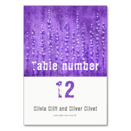 Lila Lupines bruiloft Kaart