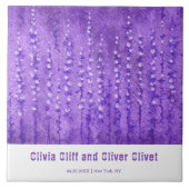 Lila lupines tegeltje (Voorkant)