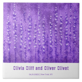 Lila lupines tegeltje