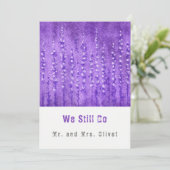 Lila Lupines Vow verlenging 25 jaar Kaart (Staand voorkant)