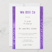 Lila Lupines Vow verlenging 25 jaar Kaart (Achterkant)