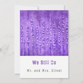 Lila Lupines Vow verlenging 25 jaar Kaart